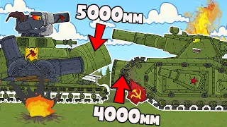 KV-44 breaks through the defense of the USSR - Cartoons about tanks