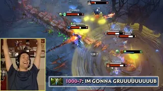 Grubby just grubbed all over his keyboard - Clutch level up into Echo Slam Ultra Kill