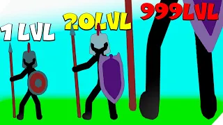 НОВЫЕ СТИКМЕНЫ. ЭВОЛЮЦИЯ КОПЕЙЩИКА! Stickman War Legend of Stick