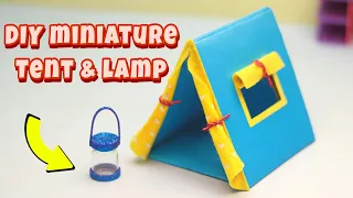 DIY Miniature tent from papers only || How to make mini dollhouse tent at home