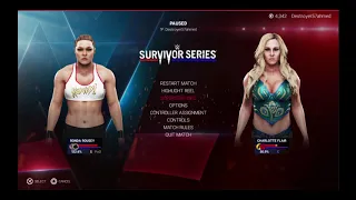 WWE Charlotte VS RONDA ROUSEY SURVIVOR SERIES 2018 WWE2k19 sim