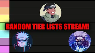 RANDOM TIER LISTS STREAM!  | J TALKS #129