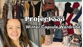 Project 333 Winter Capsule Wardrobe