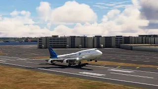 Enjoy the beautiful view of the plane when it lands at the airport eps 0310