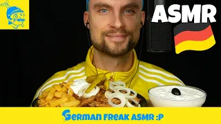ASMR eating Gyros platter video 🇬🇷 (German ASMR) - GFASMR
