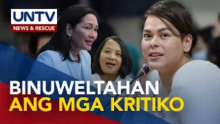 VP Duterte, may banat vs Sen. Hontiveros at Rep. Castro kaugnay ng isyu confidential funds