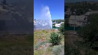 Камышин. Посёлок Металлист. Авария центрального водопровода.