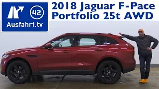 2018 Jaguar F-Pace Portfolio 25t AWD AT - Kaufberatung, Test, Review