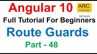 Angular 10 Tutorial #48 - Route Guards in Angular | Angular 10 Tutorial For Beginners