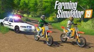 EVADING THE POLICE ON DIRT BIKES!