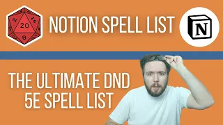 Mastering DnD Spells: A Guide to the Ultimate Notion DnD Spell List