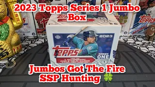 2023 Topps Baseball Series 1 Jumbo Box Jumbos Got The Fire 🔥 SSP Hunting 🍀