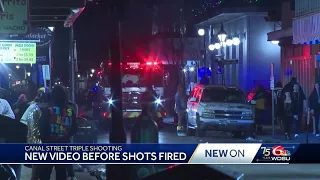 New video shows the moments the shots were fired near the French Quarter after Mardi Gras