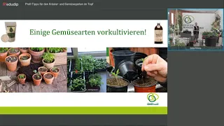 Profi-Tipps für den Kräuter- und Gemüsegarten im Topf - Workshop mit E. Rokita und B. Schützenhofer