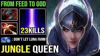 Recovery Jungle Queen 1v5 Luna Bounce Hit with Insane 980 GPM & 23Kills Godlike DotA 2