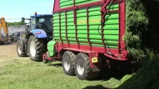 Demo of Strautmann Forage Wagon. Silage 2009