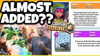 5 Cards ALMOST ADDED to Clash Royale!! #shorts