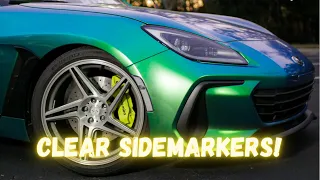 2022 BRZ gets JDM Clear SIDE MARKERS!