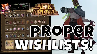 ENSURING THE WISHLIST IS PROPERLY SET AND UP TO DATE! [AFK ARENA]