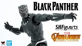 Pantera Negra - Black Panther SH Figuarts [Review] action figure filme Vingadores Guerra Infinita