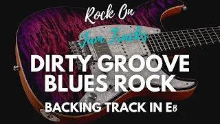 Dirty Groove Blues Rock Guitar Backing Track in Eb Minor