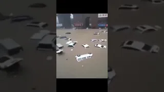 Heavy rain flood in China