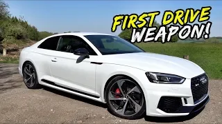 FIRST DRIVE IN MY SICK NEW AUDI RS5! ITS A WEAPON!