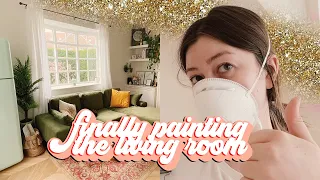 HOME VLOG - WE FINALLY PAINTED THE LIVING ROOM (before + after) | LUCY WOOD