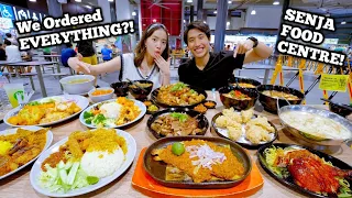 $150 SENJA HAWKER FOOD CHALLENGE ft ‎@AnnetteLeeMusic ! | EATING EVERYTHING AT SENJA FOOD CENTRE?!