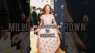 Millie Bobby brown vs sadie sink whose dress do you like better?