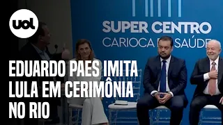 Eduardo Paes imita Lula e diz que eles vão 'fazer muito’: ‘Vamos mostrar que dá’