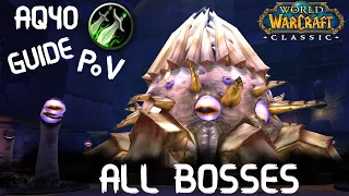 All Bosses AQ40 (Rogue Daggers PoV) Gameplay/Guide | WoW Classic