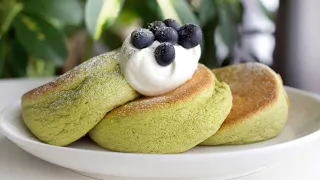 Japanese Matcha Souffle Pancakes with Chef Asami 👩🏻‍🍳 | Fluffiest, Healthy & Delicious