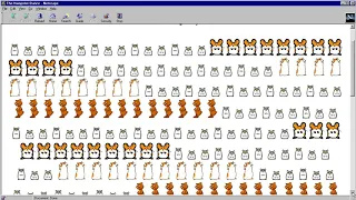 The Hampster Dance website in 1999 in Netscape Navigator 4.04