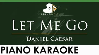 Daniel Caesar - Let Me Go - LOWER Key (Piano Karaoke Instrumental)