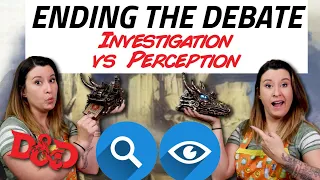 Perception vs Investigation - House Rules to Avoid Arguements