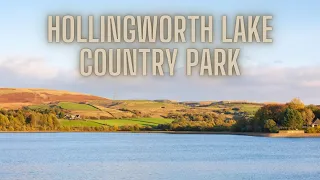 Driving Around Hollingworth Lake Country Park Smithy Bridge Littleborough Greater Manchester UK