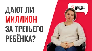 Миллион за третьего ребёнка?