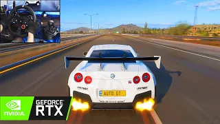 Nissan GTR R35 Liberty Walk kit - Forza Horizon 5 (Steering Wheel + Shifter) Gameplay