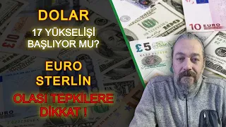 DOLAR NE OLUR 17 HEDEFİNE ULAŞACAK MI? | DOLAR YORUMLARI. EURO STERLİN NE OLUR?