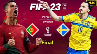FINAL  Portugal VS Sweden | Ronaldo vs Ibrahimovic - FIFA World Cup Final | FIFA 23
