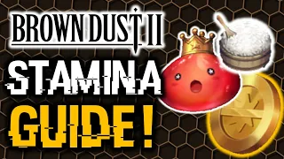 SLIMES VS GOLD! BEST WAY TO USE STAMINA! | Brown Dust 2