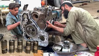 Reassembling a Dongfeng Diesel Engine | Dismantling & Assembling of Diesel Engine | Truck Engine