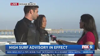 High Surf Advisory In Effect In San Diego Area