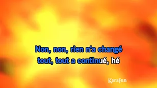 Karaoké Non, non, rien n'a changé - Les Poppys *