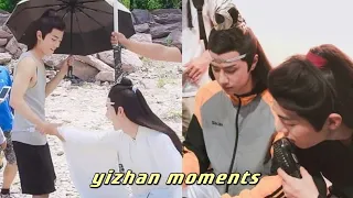 I am in the middle between wang yibo and xiao zhan moments | yizhan moments | just friend...