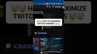🤯🤯 HOW TO INCREASE TWITCH VIEWERS 🤯🤯 #shorts