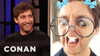 Thomas Middleditch Lusts After Zach Woods On Snapchat | CONAN on TBS