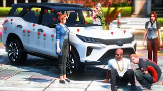 GTA 5 : FRANKLIN AND NATASHA JI KI SHAADI KI FORTUNER SAJWA DI JIMMY NE AB HOGI SHAADI