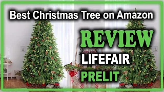 LIFEFAIR 6.5FT Prelit Christmas Tree Review - Best Christmas Tree on Amazon